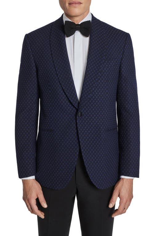 Jack Victor Ethan Shawl Collar Wool Sport Coat Navy at Nordstrom,