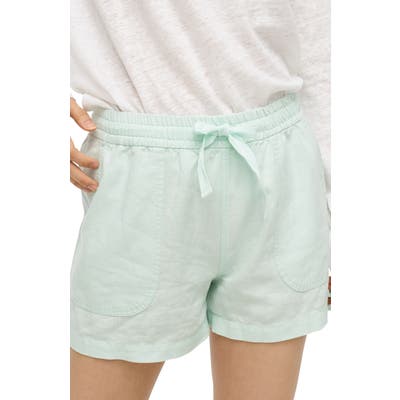 J.crew Point Sur Seaside Linen Blend Shorts, Green