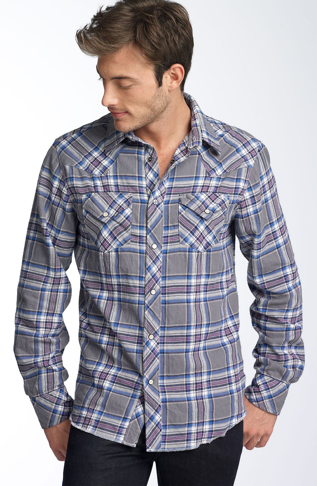 Just A Cheap Shirt Trim Fit Flannel Shirt Nordstrom