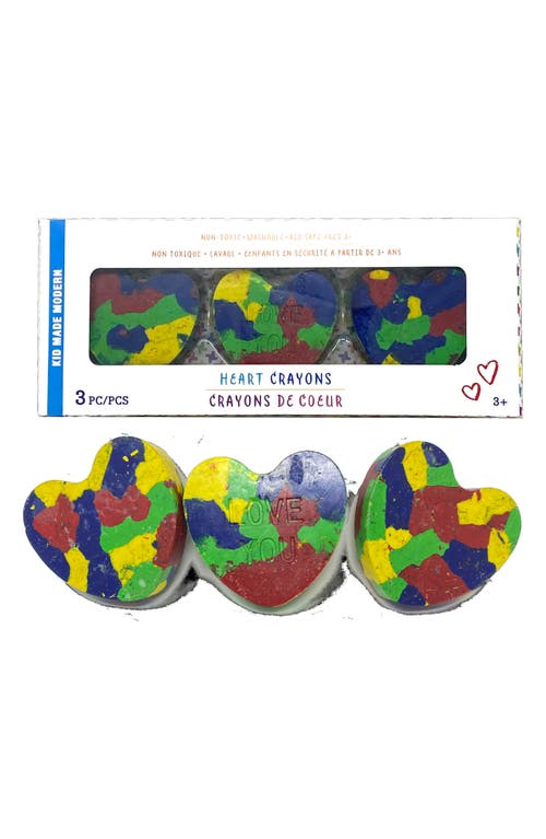 Kid Made Modern Confetti Heart Crayons Set in Blue Multi at Nordstrom