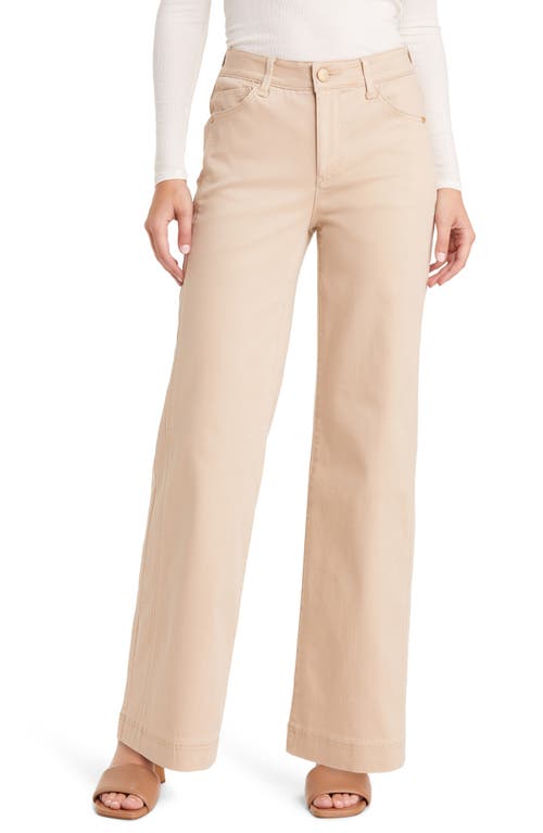 Wit & Wisdom 'Ab'Solution Skyrise Wide Leg Jeans in Dark Linen at Nordstrom, Size 12P