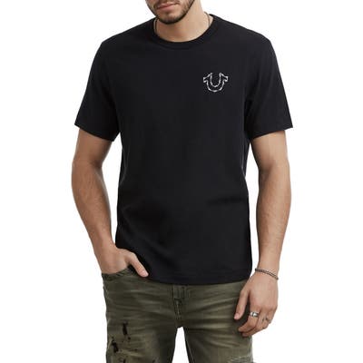 True Religion Brand Jeans Barbed Wire Logo T-Shirt, Black