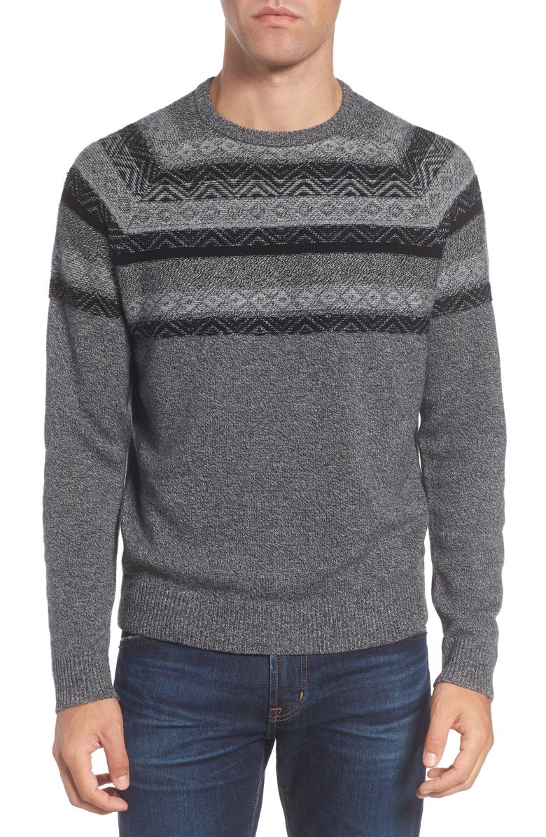 Nordstrom Men's Shop Pattern Wool & Cashmere Sweater | Nordstrom