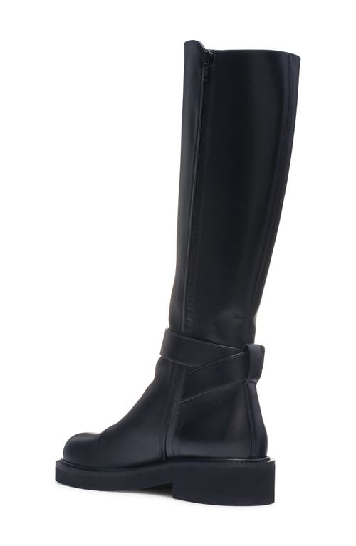 Shop Valentino Garavani Vlogo Locker Boot In Nero