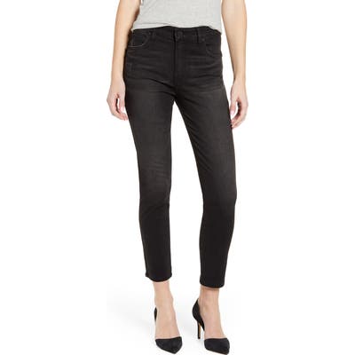 Kut From The Kloth Meghan High Waist Ankle Cigarette Jeans, Black