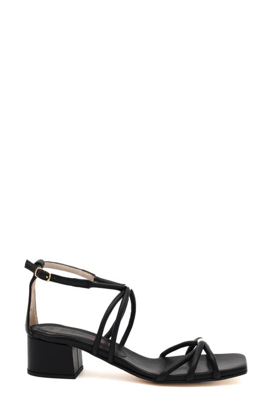 Amalfi By Rangoni Manchester Ankle Strap Sandal In Black Parmasoft