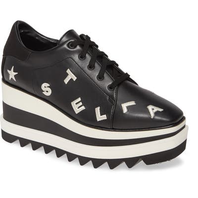 Stella Mccartney Sneak Elyse Logo Platform Sneaker, Black