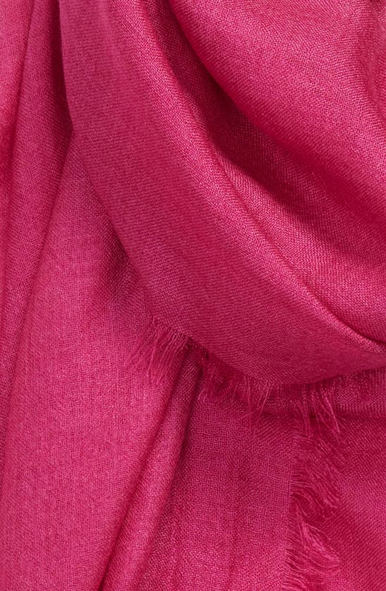 Nordstrom Cashmere & Silk Wrap In Pink Plumier