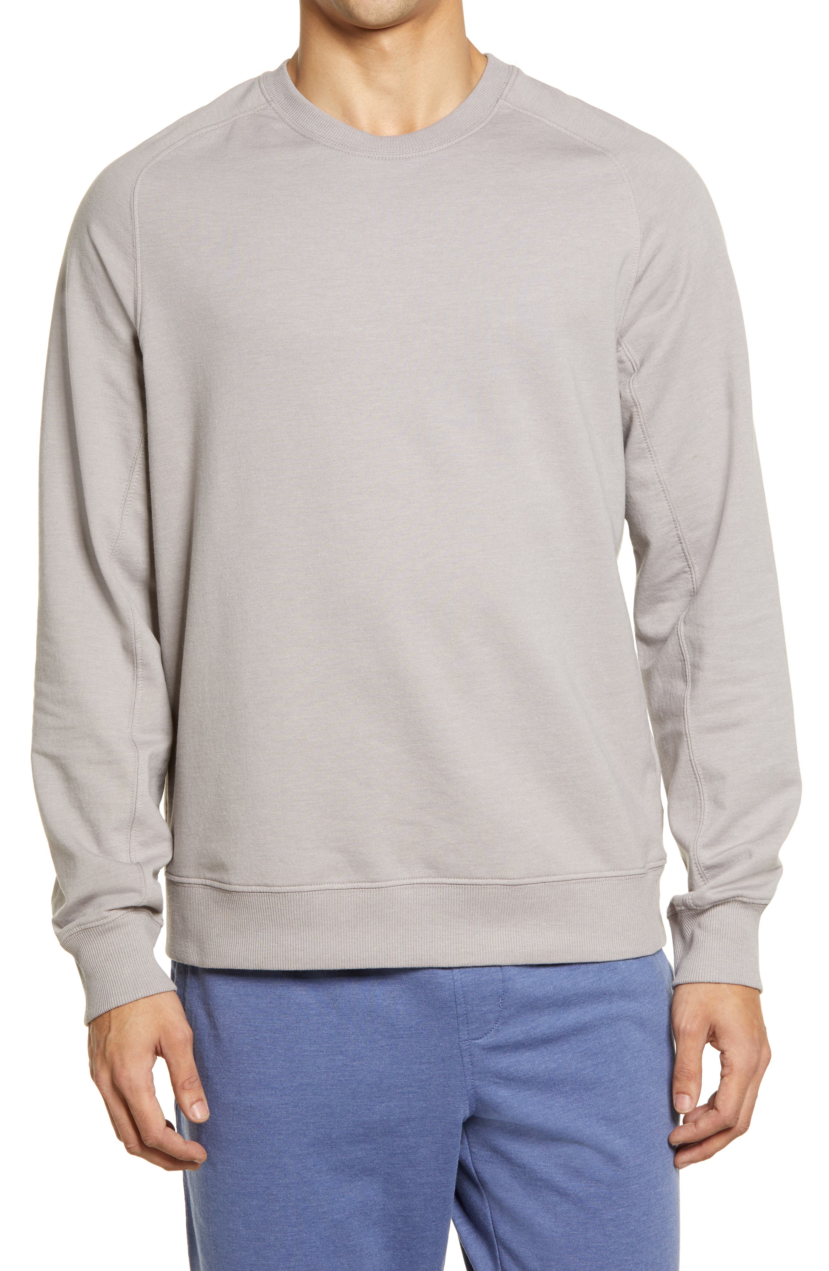 grey crew neck