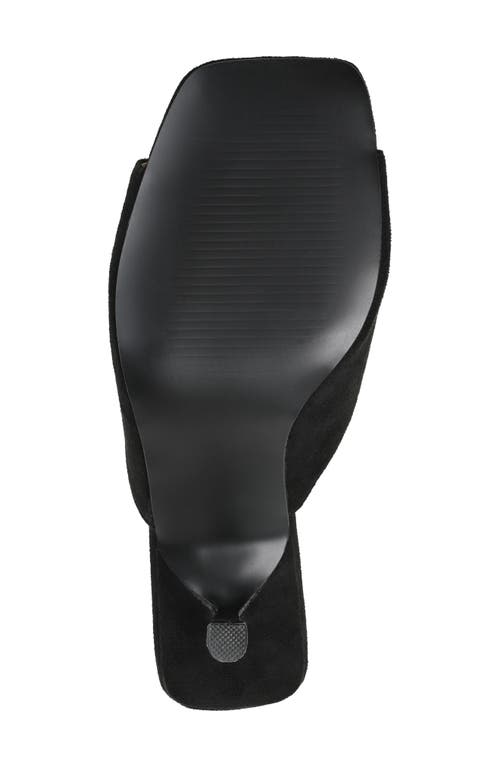 Shop Journee Collection Larna Kitten Heel Mule In Black