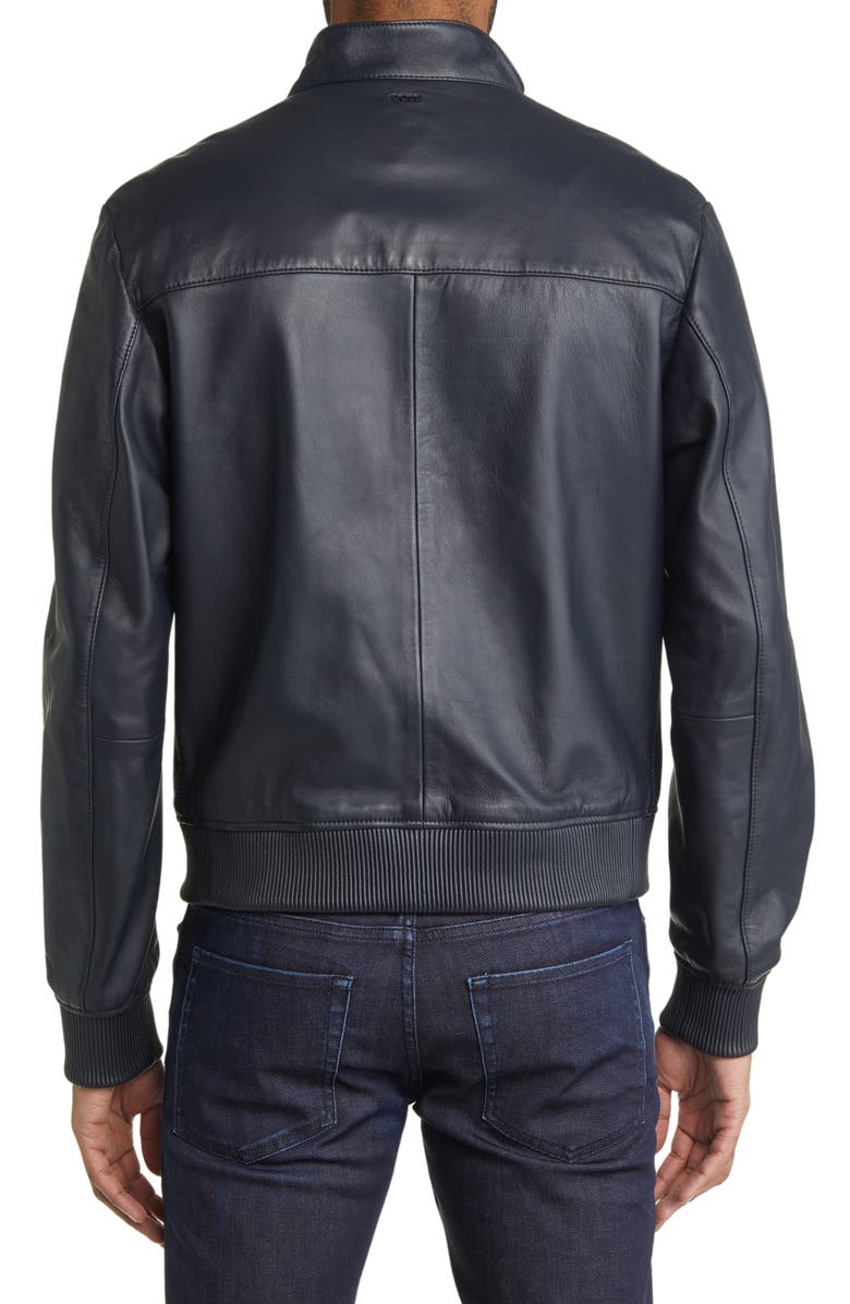 BOSS Mapson Leather Jacket | Nordstrom