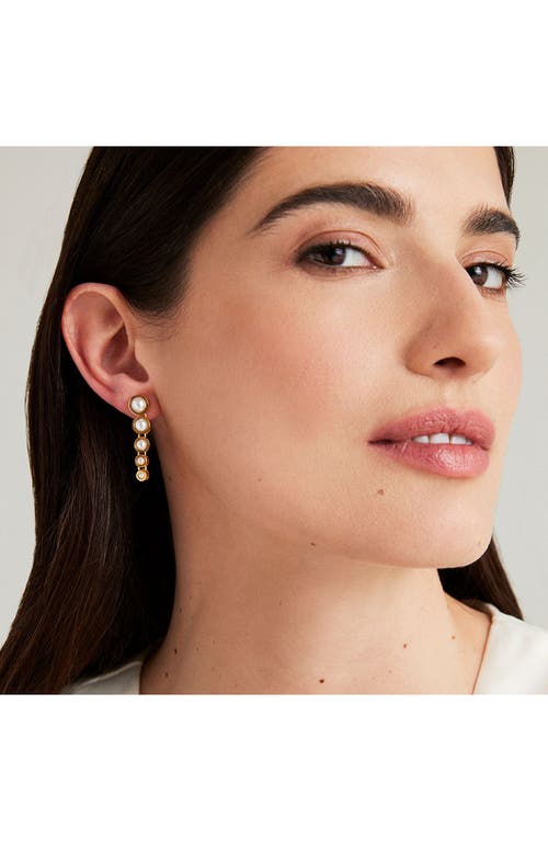 Dean Davidson Signature Cultured Pearl Drop Earrings In Pearl/ Gold
