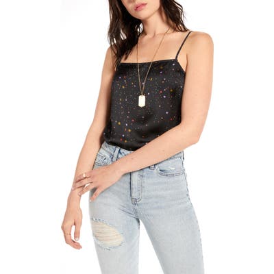 Bp. X Claudia Sulewski Straight Neck Camisole Top, Black