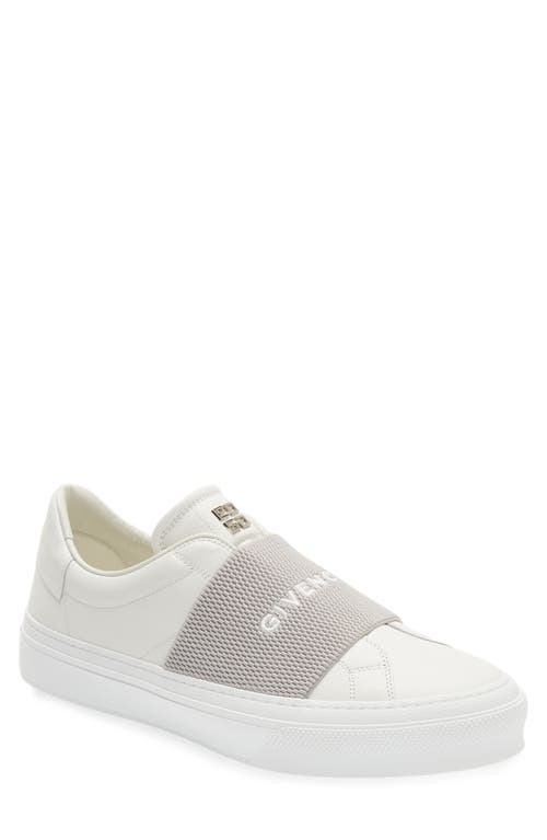 Givenchy City Court Slip-On Sneaker in White/Grey