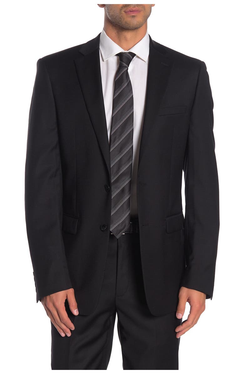Calvin Klein Solid Black Suit Suit Separates Jacket | Nordstromrack