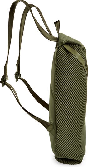 Bias Pleated Backpack