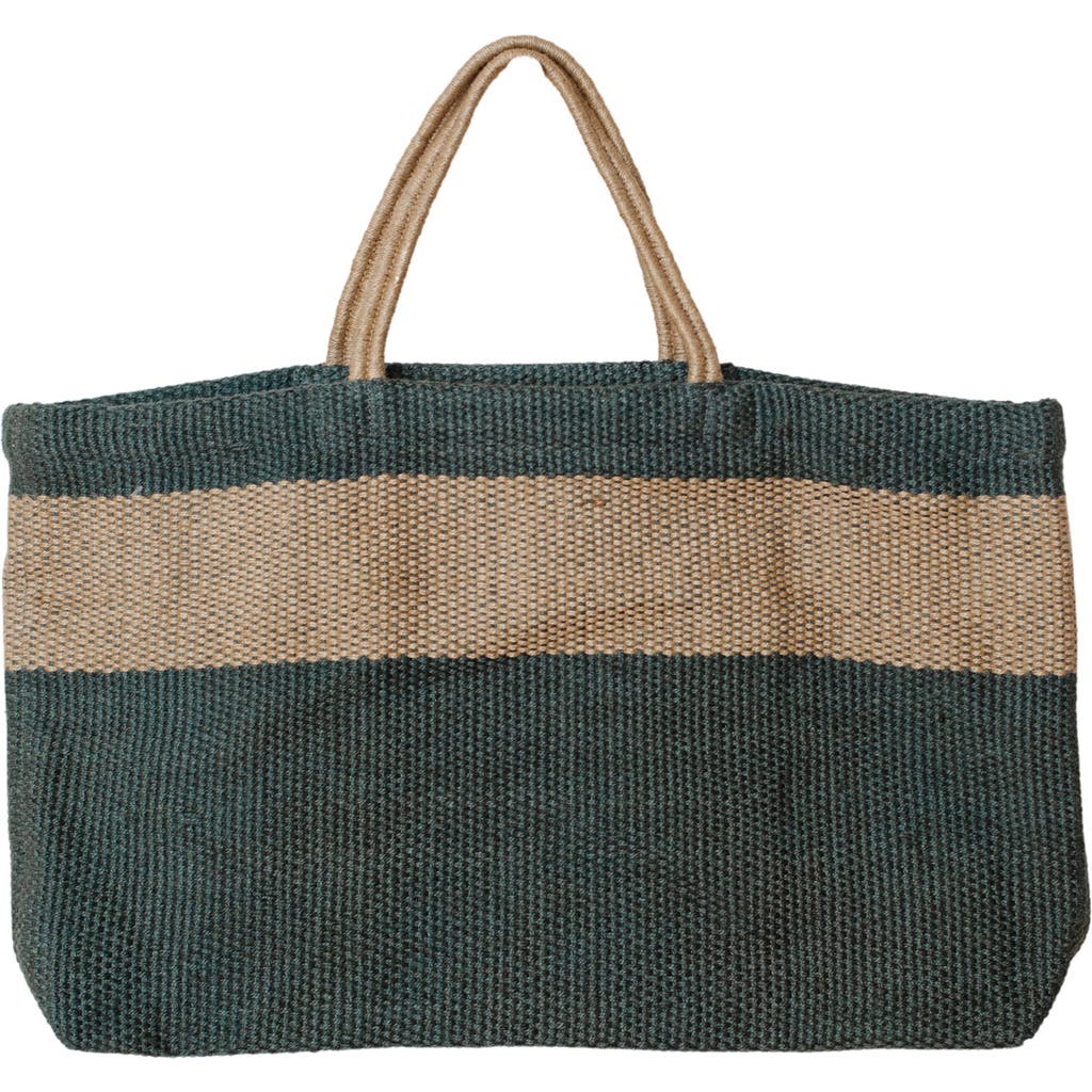 Will And Atlas Will & Atlas Hayes Wide Market Shopper Jute Tote In Grey/natural