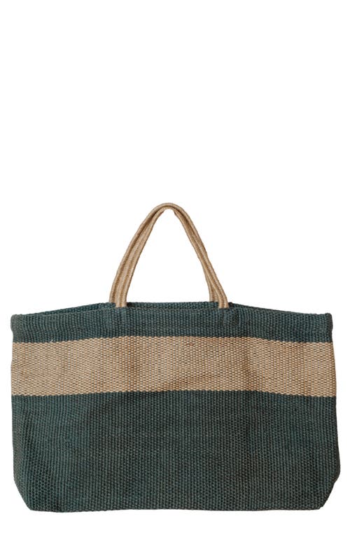 Will And Atlas Will & Atlas Hayes Wide Market Shopper Jute Tote In Grey/natural