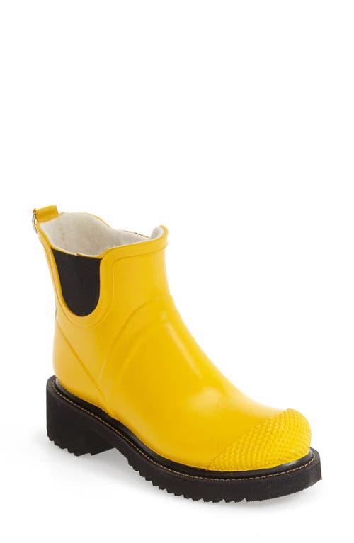 Ilse Jacobsen 'RUB 47' Short Waterproof Rain Boot in Cyber Yellow