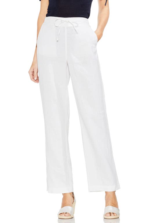 Vince Camuto Wide Leg Linen Pants in Ultra White
