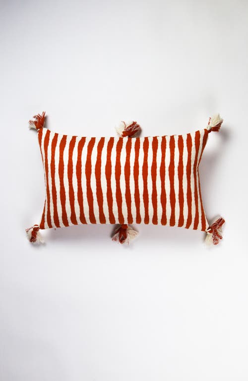 ARCHIVE NEW YORK ARCHIVE NEW YORK ANTIGUA CLASSIC STRIPED HANDWOVEN COTTON THROW PILLOW