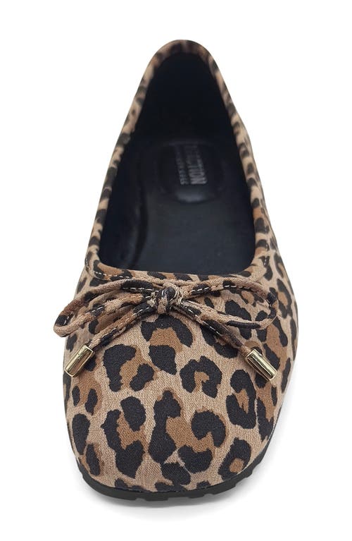 Reaction Kenneth Cole Elstree Ballet Flat In Leopard Micro