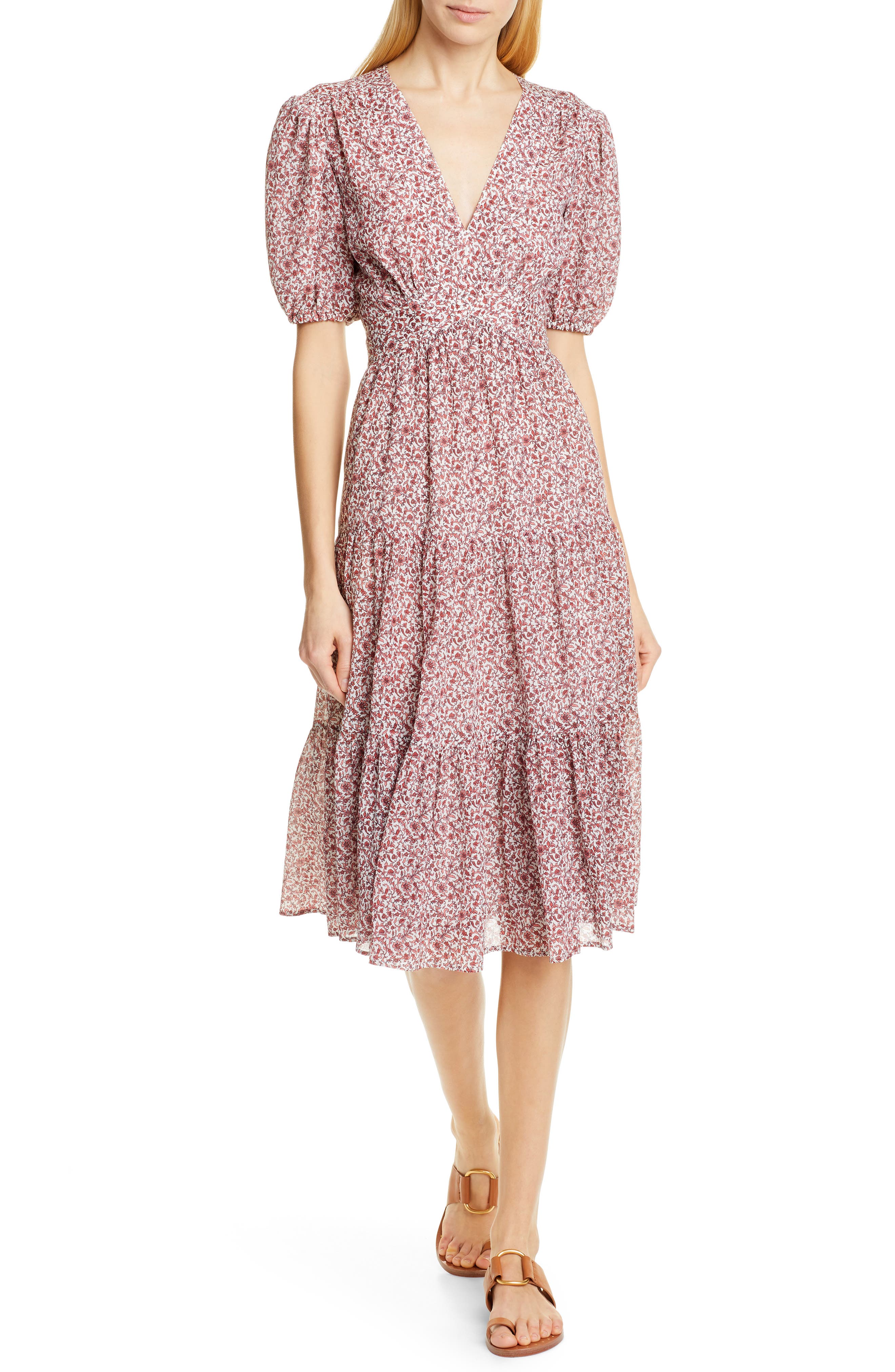 tory burch tiered dress