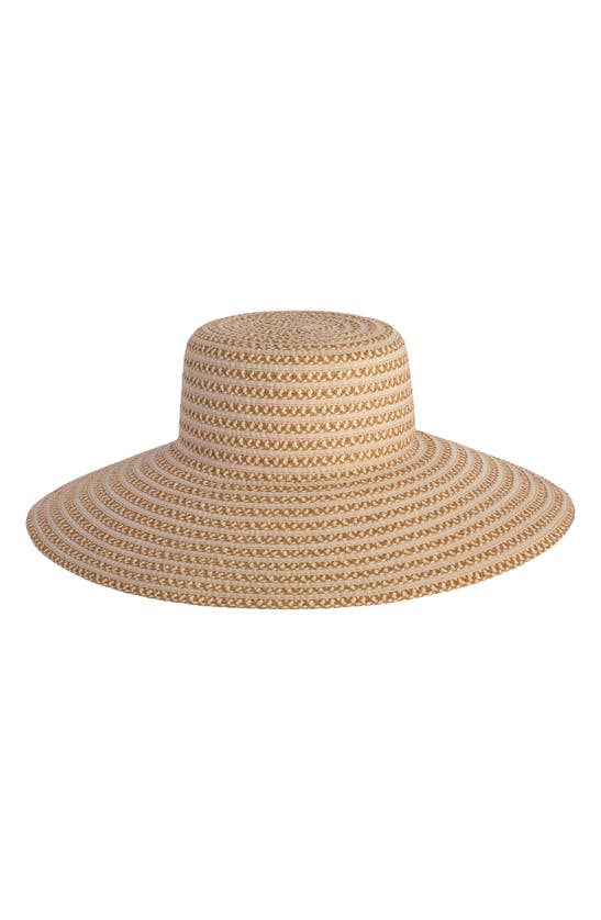 Eric Javits Margot Packable Straw Hat In Peanut
