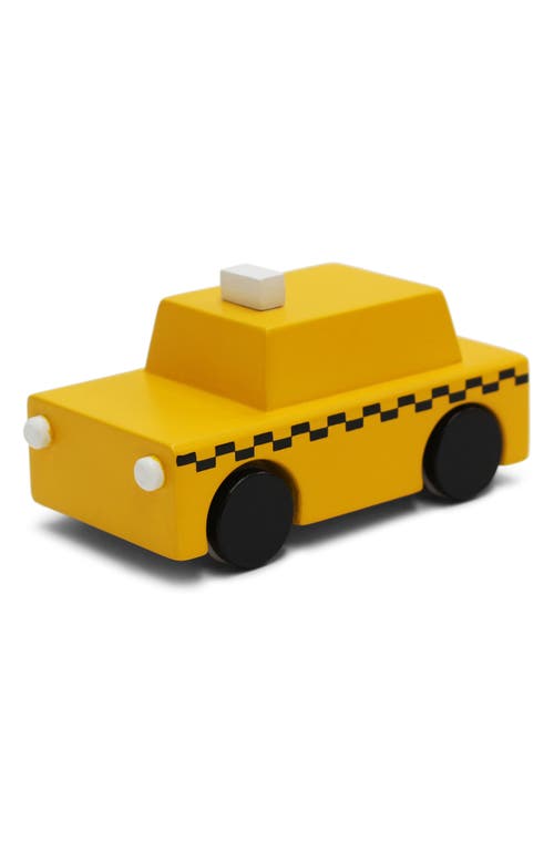 kiko+ & gg* Kukkia NY Taxi Wooden Car in Yellow
