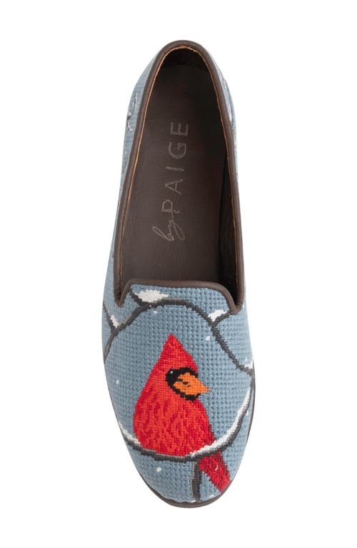 Shop Bypaige Needlepoint Loafer In Sky Blue