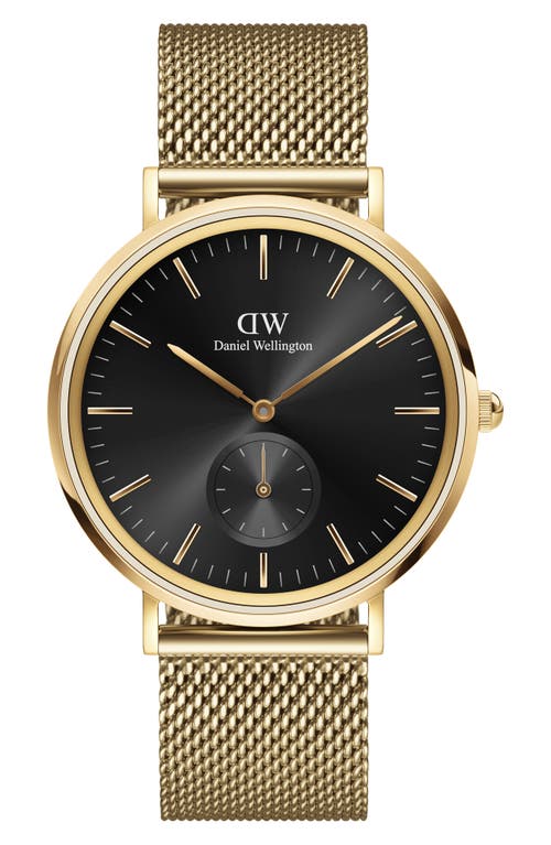 Daniel Wellington Classic Multi Eye Mesh Strap Watch, 40mm in Gold at Nordstrom