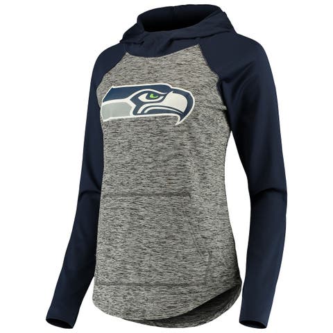 Men's Nike College Navy Seattle Seahawks Sideline Athletic Arch Jersey  Performance Pullover Hoodie