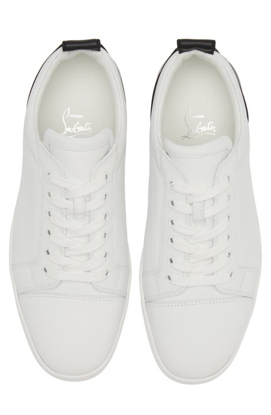 Shop Christian Louboutin Fun Louis Sneaker In White/ Black