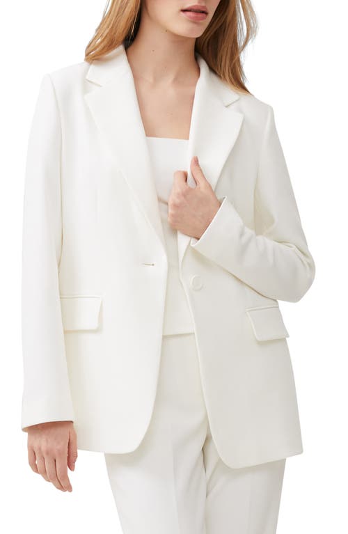 Whisper Single Breasted Blazer in Summer White