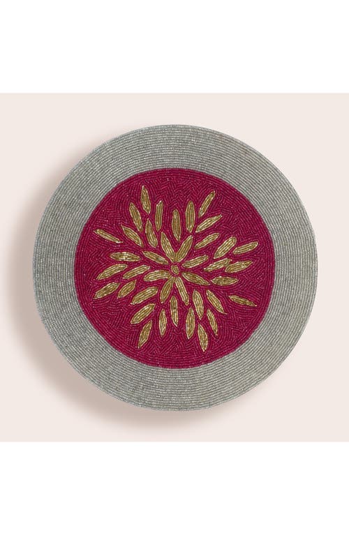 Tiramisu Beaded Placemat In Silver/gold