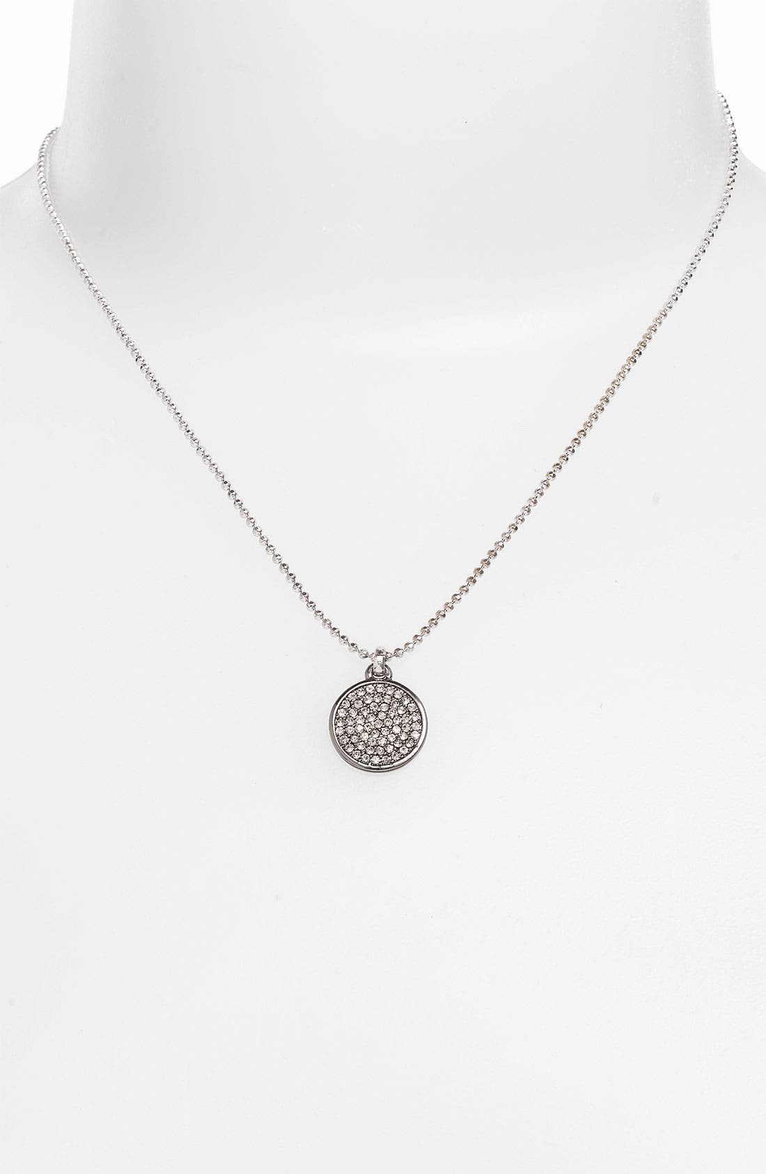 michael kors circle pendant necklace