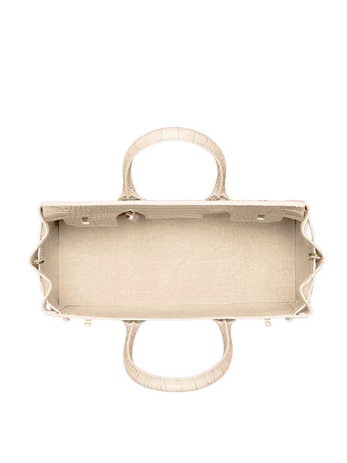 Teddy Blake Gigi Croco Gold 13" In Cream