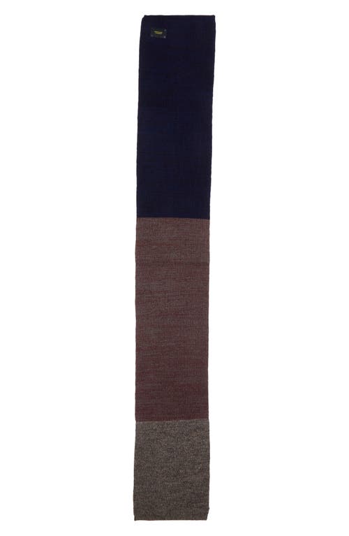 Waste Yarn Project Mimi Colorblock One Of A Kind Cashmere Scarf In Black Multi