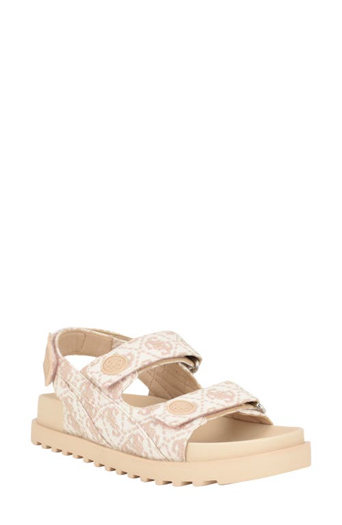 GUESS Fadey Slingback Platform Sandal in Light Pink 680 at Nordstrom, Size 10