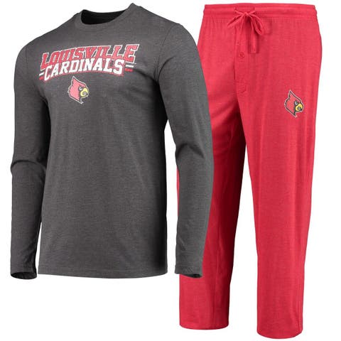 St. Louis Cardinals Concepts Sport Breakthrough Long Sleeve Top & Pants  Sleep Set - Red/Gray