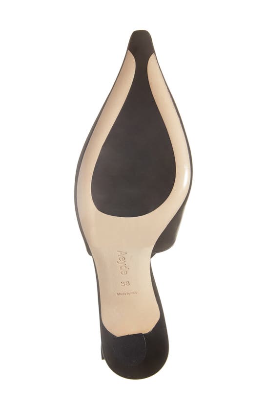 Shop Aeyde Fernanda Pointed Toe Slingback Pump In Black