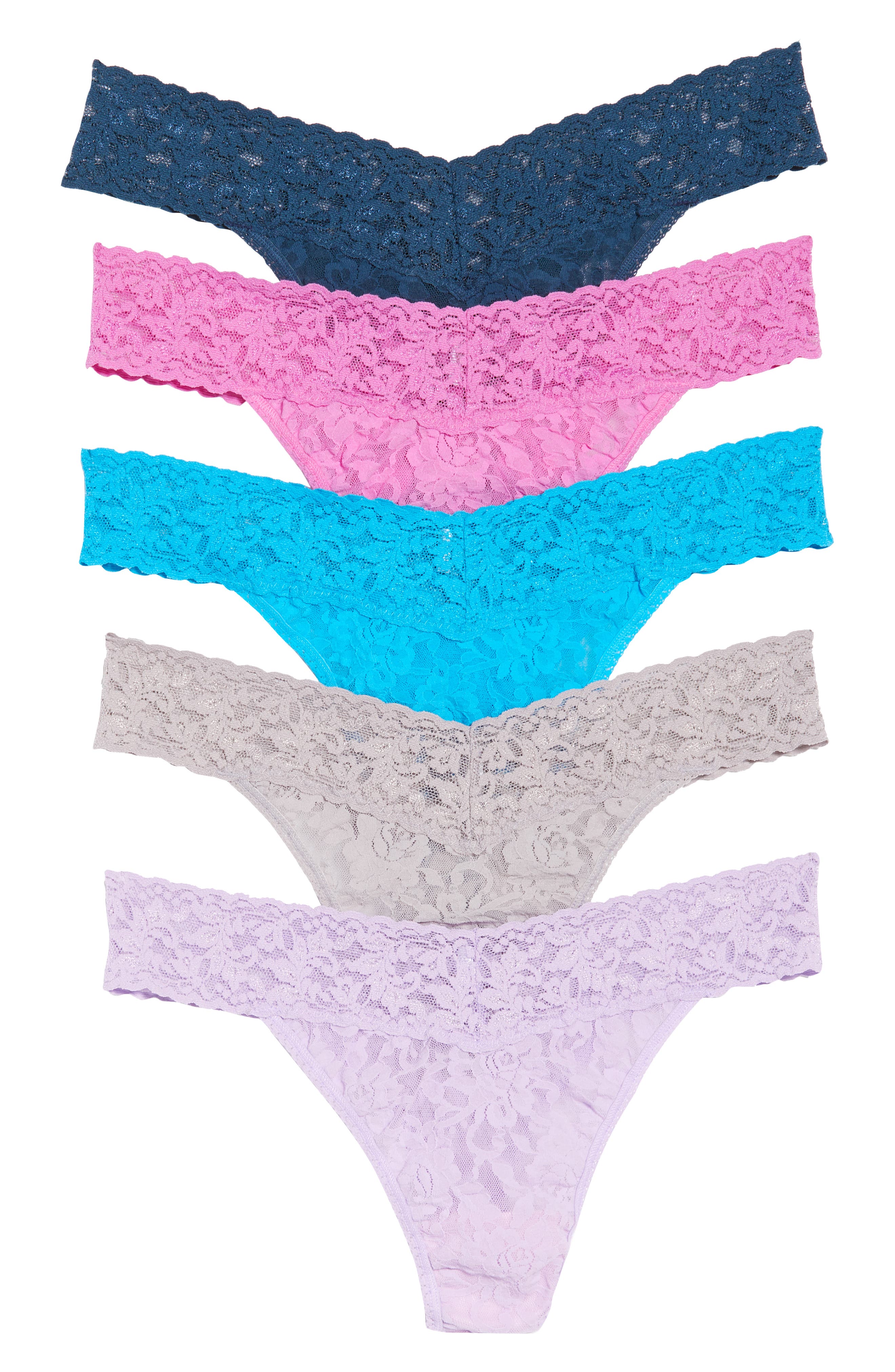 Hanky Panky 5Pack Original Rise Thongs Nordstrom