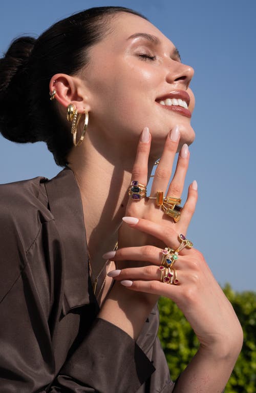Bony Levy Emerald & Diamond Ring In 18k Yellow Gold/emerald