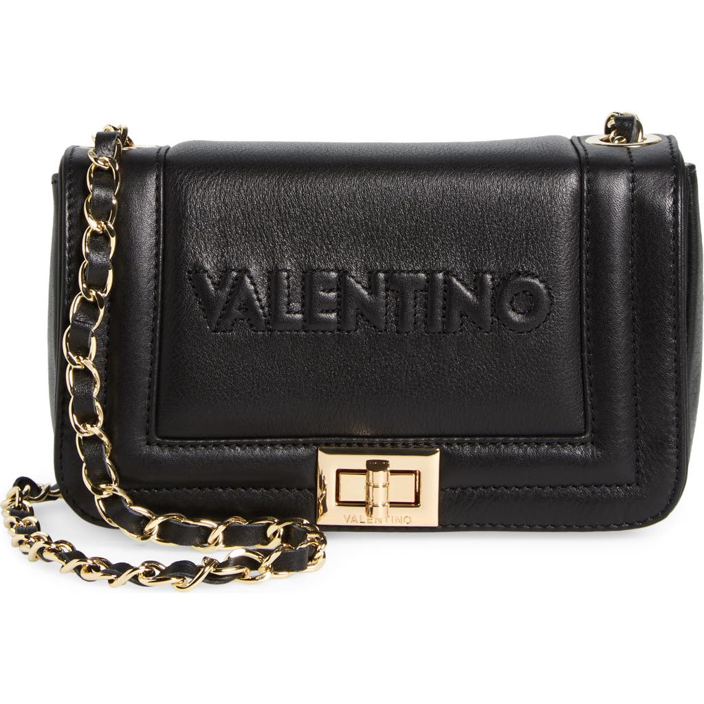 Shop Valentino By Mario Valentino Beatriz Leather Crossbody Bag In Black