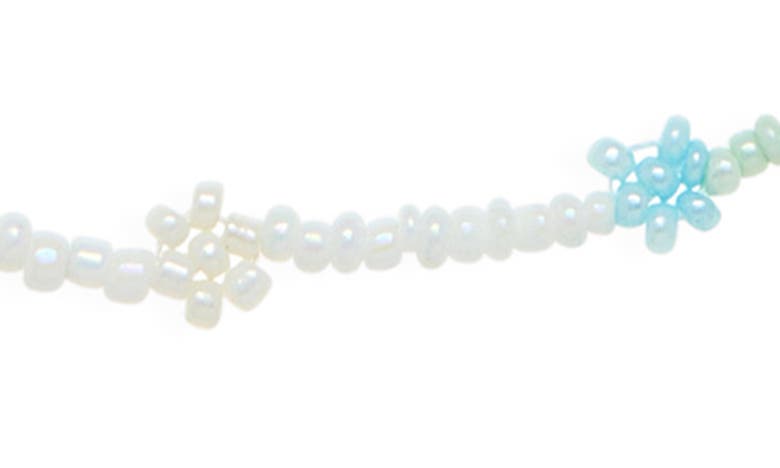 Shop Bp. Daisy Seed Bead Belly Chain In White- Blue