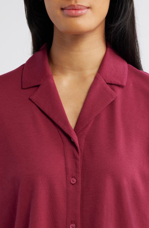 EILEEN FISHER SLEEP EILEEN FISHER ORGANIC COTTON PAJAMA TOP