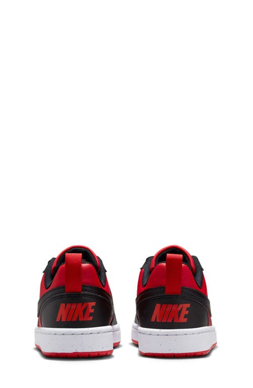 Shop Nike Kids' Court Borough Low Top Sneaker In University Red/black/white