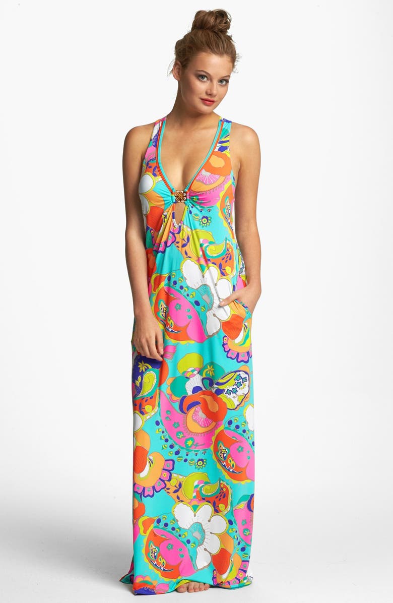 Trina Turk 'Sea Cove' Long Cover-Up Dress | Nordstrom