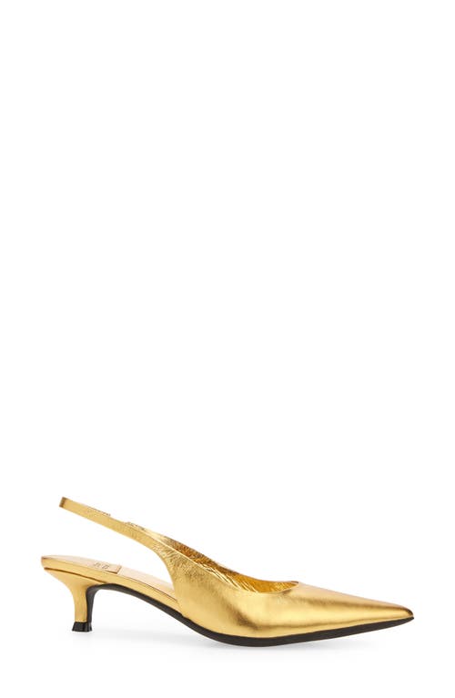Jeffrey Campbell Persona Slingback Pump In Gold