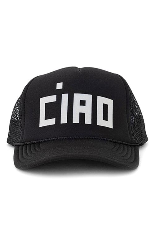 Shop Clare V . Trucker Hat In Black W/cream Block Ciao